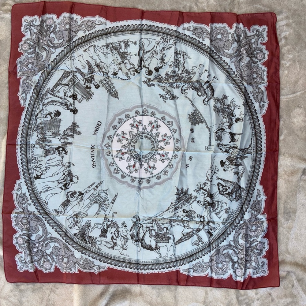 Silk Route 80’s Silk Scarf China Xinjiang